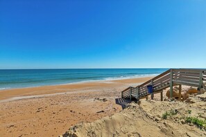 On the beach, sun-loungers - Beach Escape with Never Ending Views and Direct Beach Access (Ormond Beach)