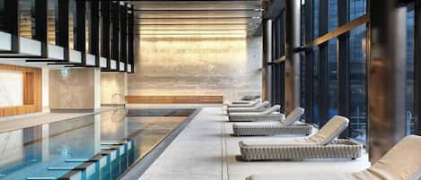 Indoor pool, a heated pool