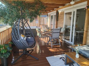 Outdoor dining - Mobile Home Annika Mar - Two Bedroom Mobile Home with Terrace (Selce)