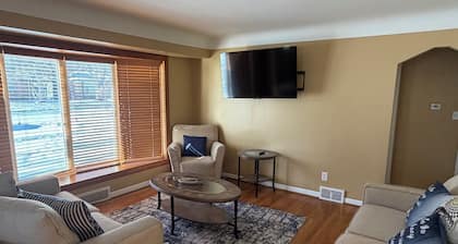 Updated brick ranch with lots of space.