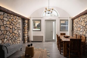 Dining - Black occhio villa Santorini (Karterádos)