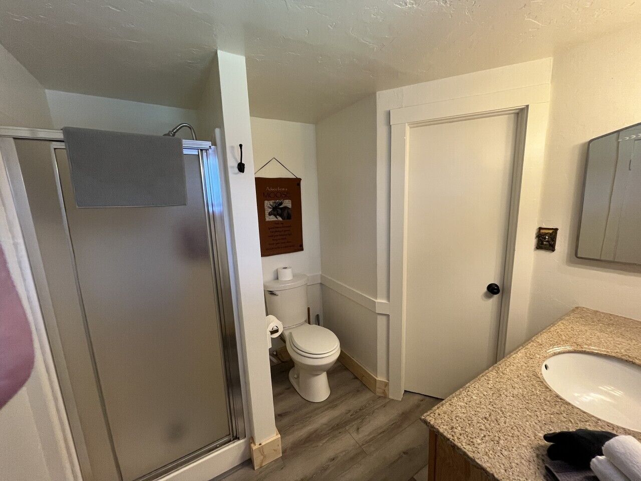 Hair dryer, towels