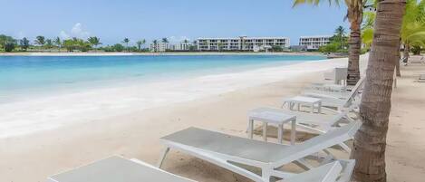 Sun loungers, beach towels