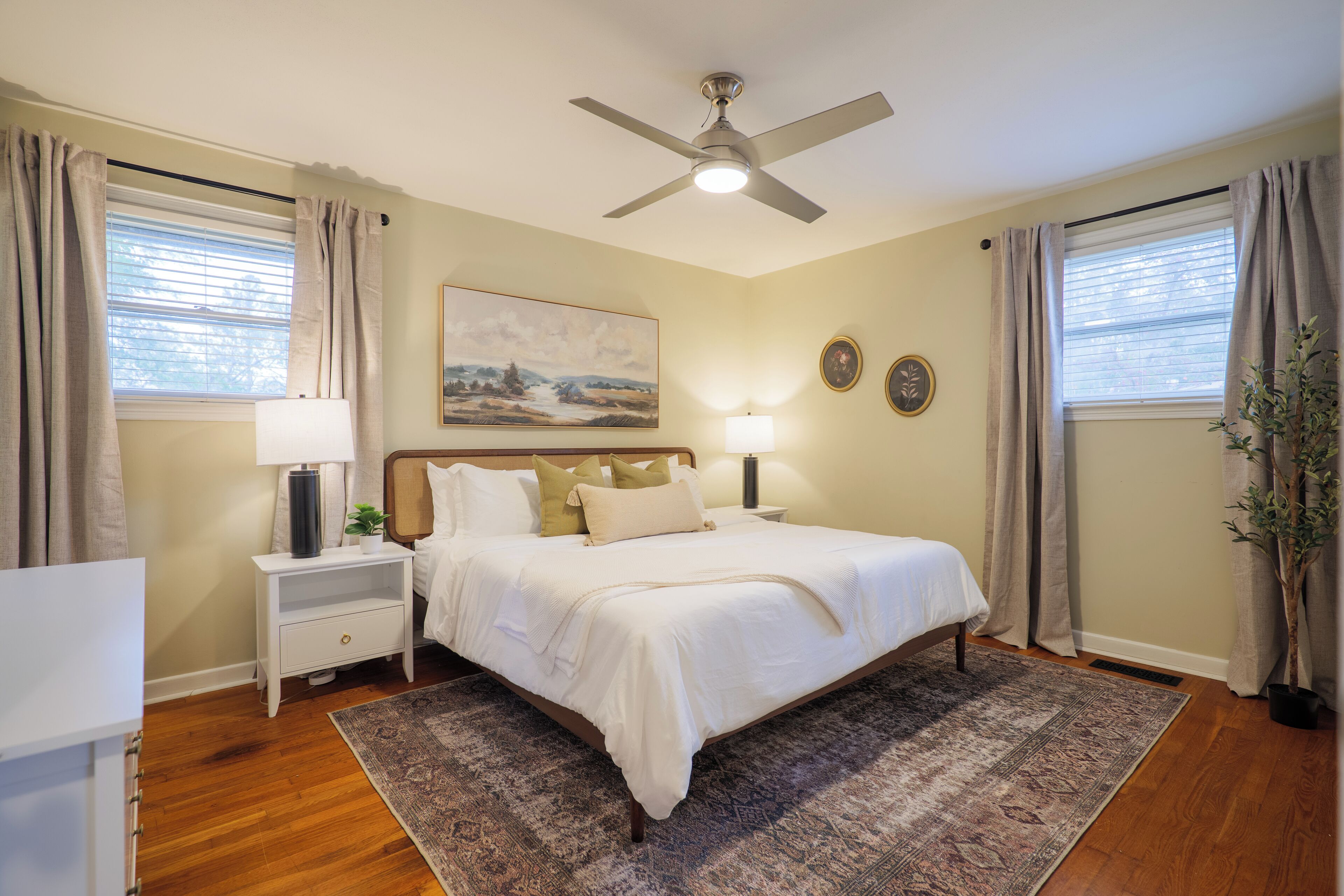 Desk, iron/ironing board, travel crib, free WiFi