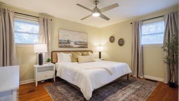 Desk, iron/ironing board, travel crib, free WiFi