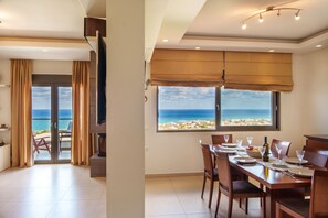 Dining - Luxury  Villa  Kopsas (Kokkini Hani)