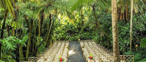 Espace banquet en plein air