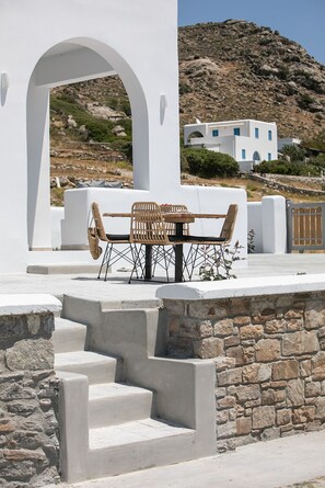 Outdoor dining - Villa Oceana - Mikri Vigla (Mikri Vigla)