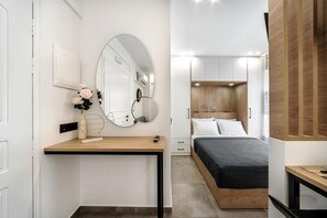 1 bedroom, iron/ironing board, free WiFi, bed sheets - Kostantina Studio with Balcony (Iraklio)