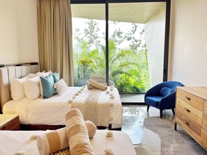 3 bedrooms, WiFi, bed sheets - Chic 3BR w/ Private Pool, Gym and Stunning Views (Tulum)