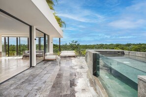 Terrace/patio - Unique penhouse with private pool and jungle view! (Tulum)