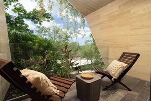Terrace/patio - Exclusive 2 bd with pool and street view! WiFi and AC (Tulum)