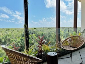 Interior - New eco chic 2 BD Apartment with jungle view (Tulum)