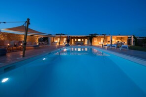 Pool - Luxury Villa Aristea, on the sea (Makria Miti)