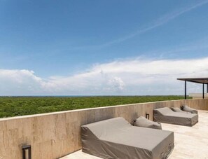 Terrace/patio - 2 Story Loft, Pool Access, King Bed, Gym and 7 Pools (Tulum)
