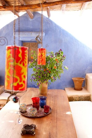 Dining - TheDreamHouse ChlorineFree Heated pool Artvillage. (Koskinou)