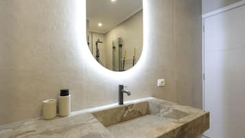 Hair dryer, towels