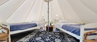 Boho Bell Tent Glamping Near Allegany State Park and Ellicottville