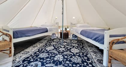 Boho Bell Tent Glamping Near Allegany State Park and Ellicottville