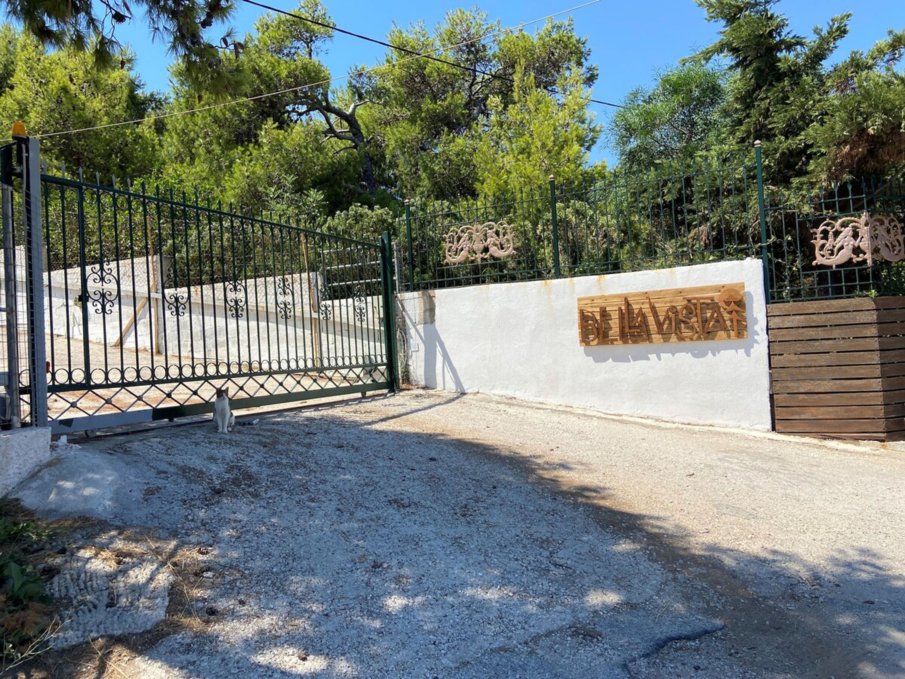 A gated entrance with a sign that reads "BEAVERTON".
