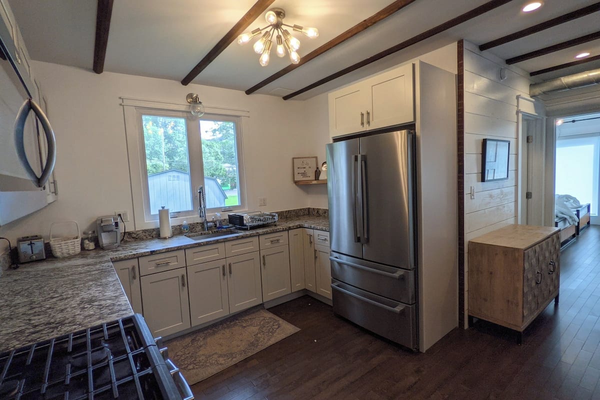 设计公寓, 露台, 花园景观 | 私人厨房