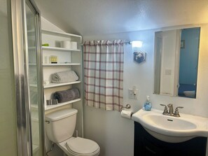 Towels, soap, toilet paper