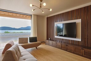 Villa, Private Bathroom, Sea View | Living area