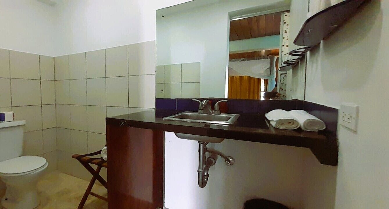 Serviettes fournies, savon, papier toilette