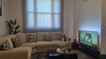 Apartment, 1 Bedroom, Fireplace | Living room