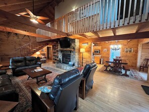 Living area - Weathering Heights - Hot Tub, Game Room, Close to Boone and Banner Elk! (Boone)
