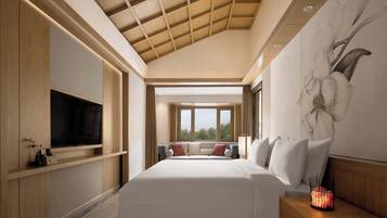 Romantic Double Room, Lake View | Premium bedding, down duvets, minibar, in-room safe