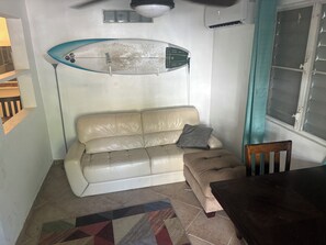 Living area - Cozy 1-bedroom apartment in tranquil Isabela with AC (Isabela PR)