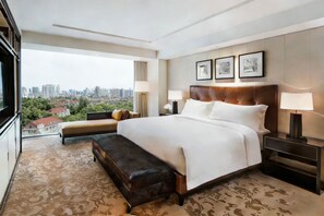 Habitación individual de lujo, vistas a la ciudad, en la zona del jardín | Caja fuerte, escritorio, espacio para trabajar con un portátil