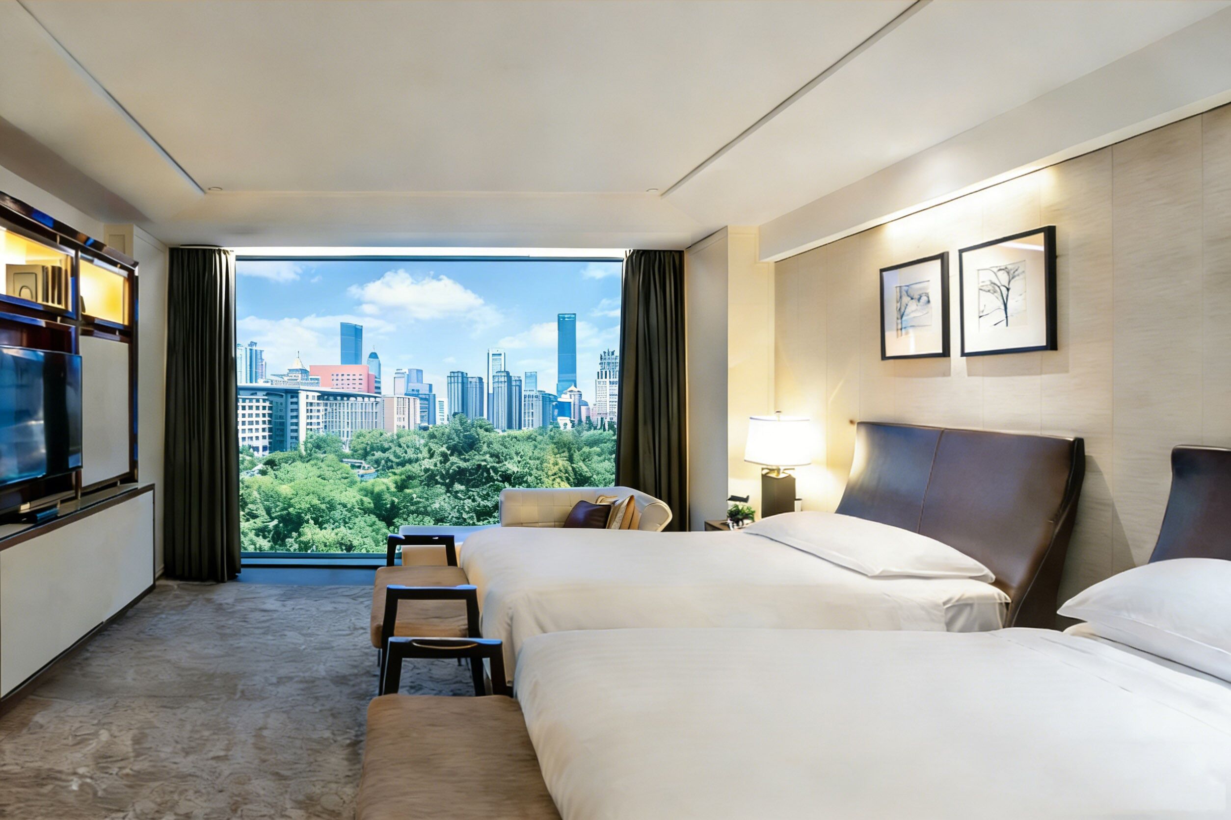 Luksusrom | Safe på rommet, skrivebord, skrivebord for bærbar PC og lydisolert