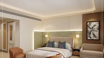 Minibar, laptop workspace, free WiFi, bed sheets