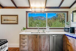 Fridge, microwave, oven, stovetop - Timeless Ortega Ridge Craftsman | The Chosen Collection (Santa Barbara)