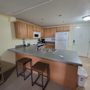 Private kitchen - Downtown condo in Ludington, perfect for a cozy getaway! (Ludington)
