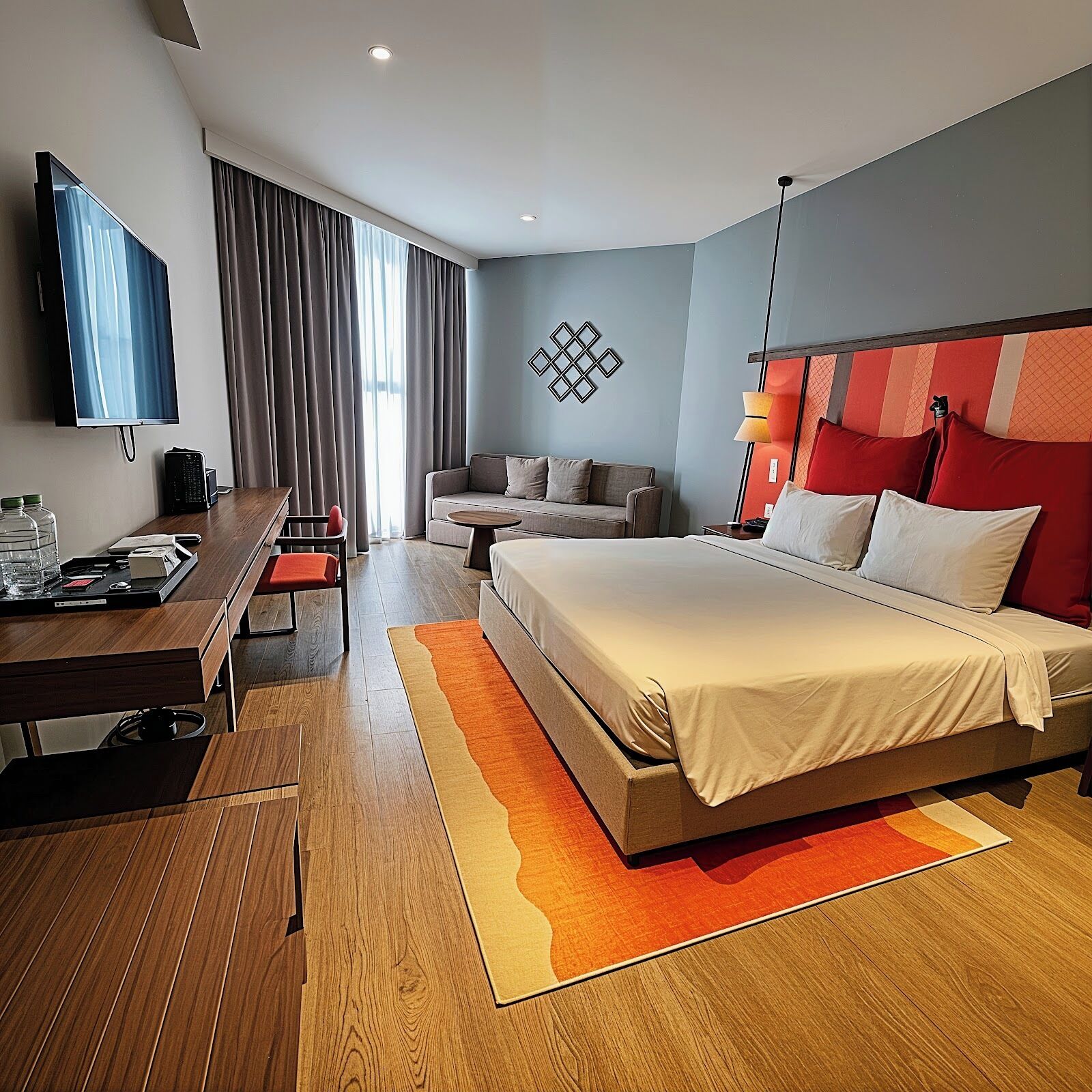 Junior Studio, 1 Bedroom, Pool Access, Sea View | In-room safe, soundproofing, iron/ironing board, free WiFi