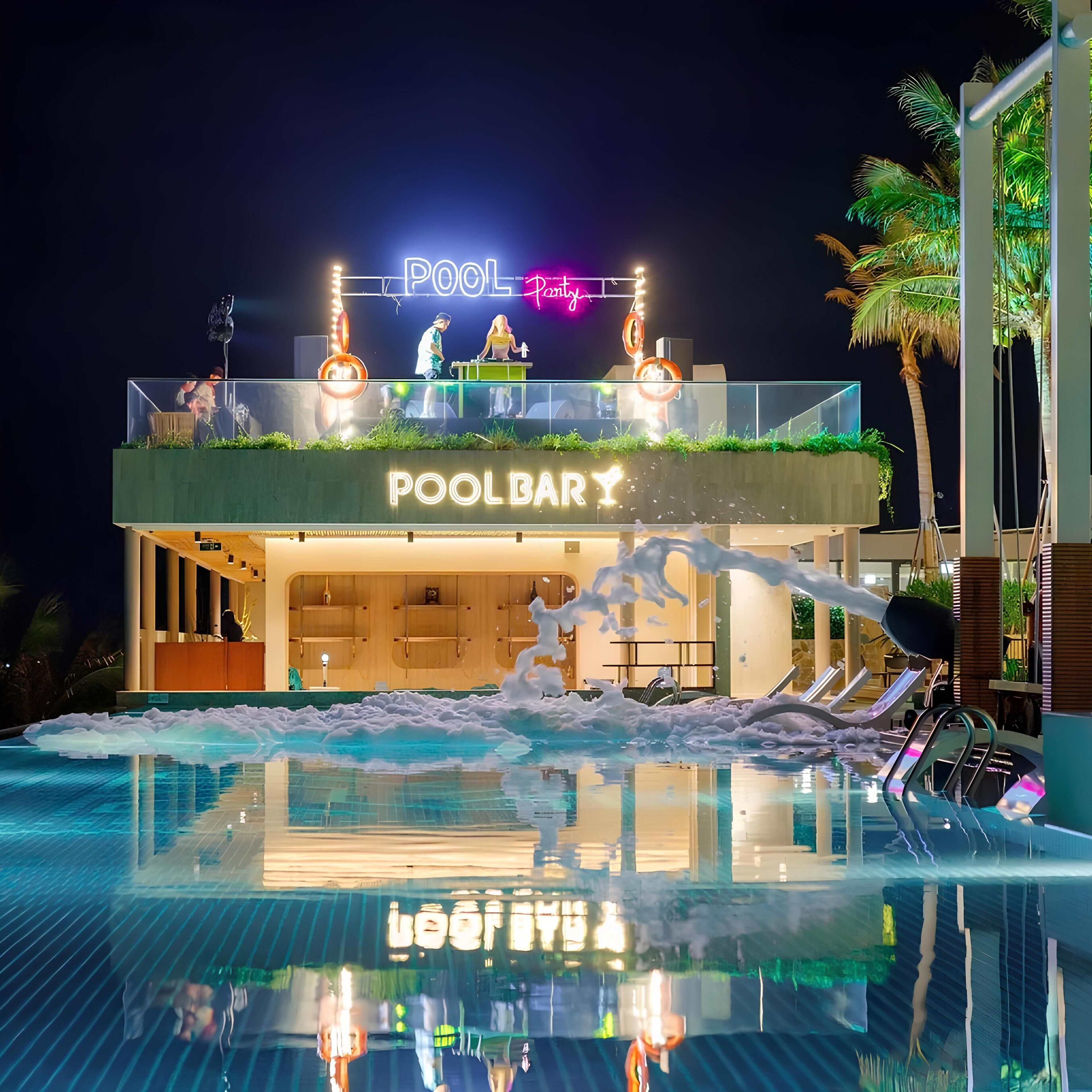 Outdoor wedding area