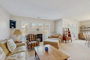 Televisión, chimenea