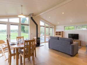 Fireplace - Escape from it all and enjoy a stylish lodge in a beautiful setting. (Hassocks)