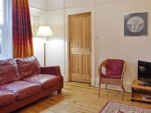 TV, fireplace - 4 bedroom accommodation in Palnackie, Castle Douglas (Palnackie, Castle Douglas)