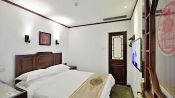 Habitación estándar doble | Cortinas opacas, sistema de insonorización, wifi gratis y ropa de cama