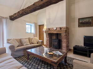 TV, fireplace - The Stables - UKC3684 (Tattersett, near Fakenham)