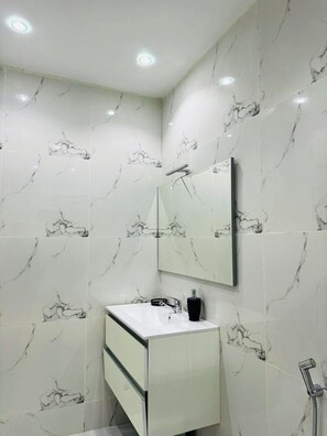 Towels, soap, toilet paper