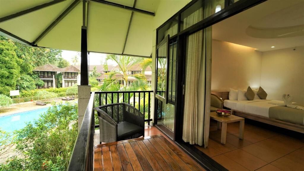 Kamar Double Deluks, balkon, pemandangan kebun | Halaman properti