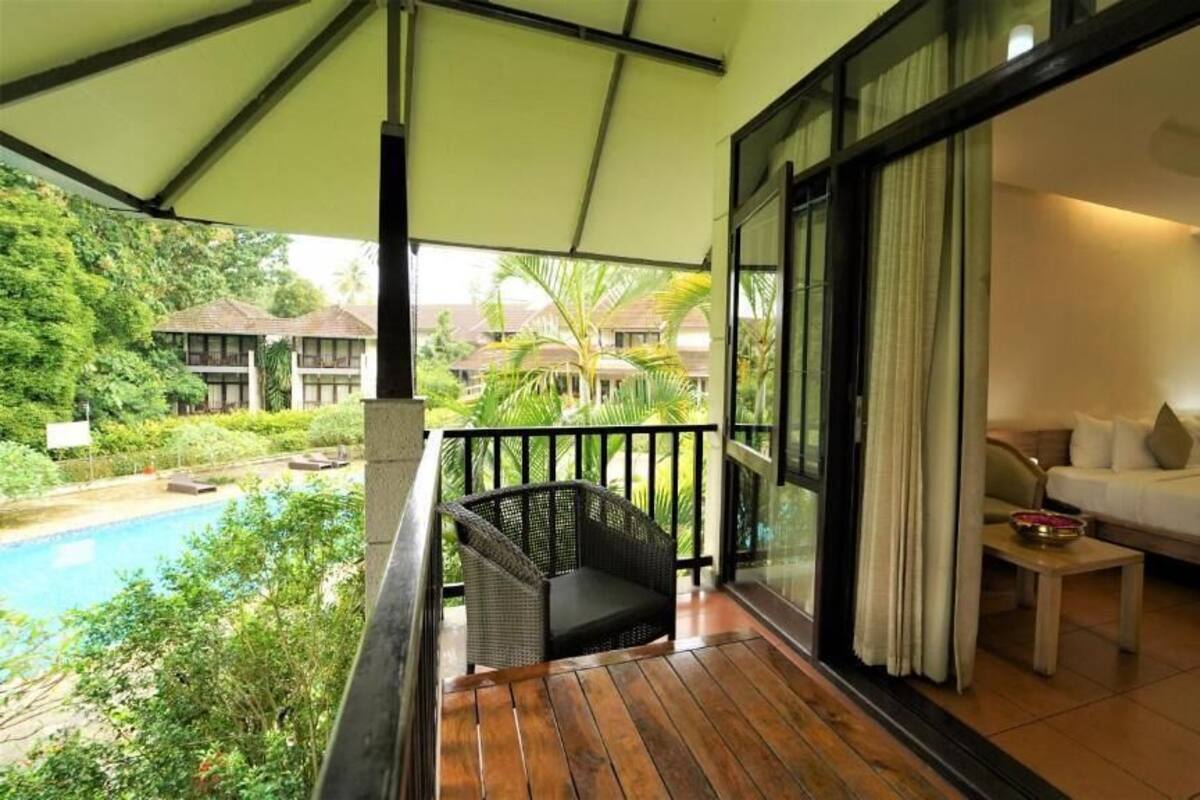 Kamar Double Deluks, balkon, pemandangan kebun | Halaman properti