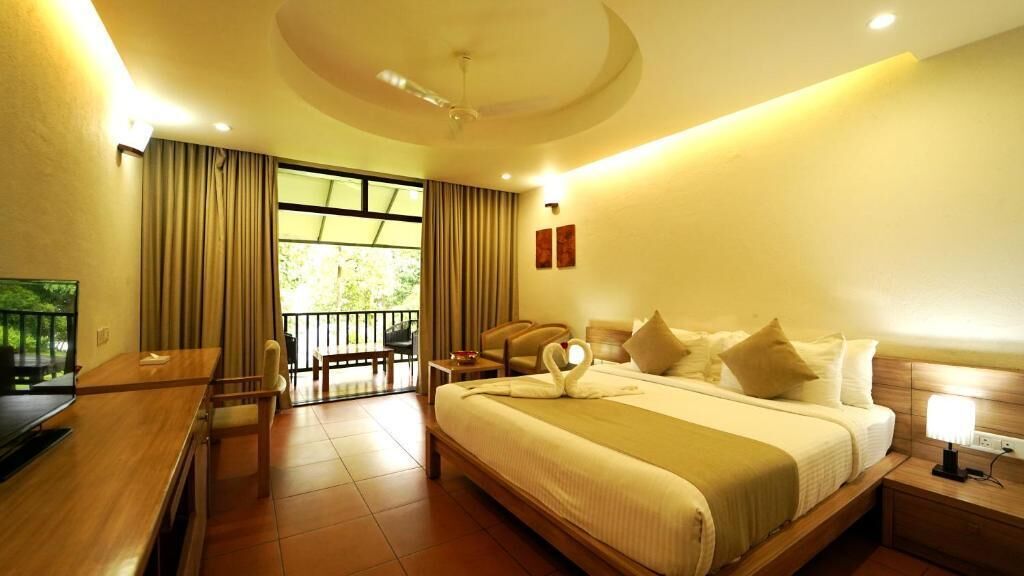 Deluxe-Doppelzimmer, Balkon, Gartenblick