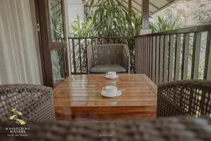 Deluxe Double Room, Balcony, Garden View | Outdoor dining