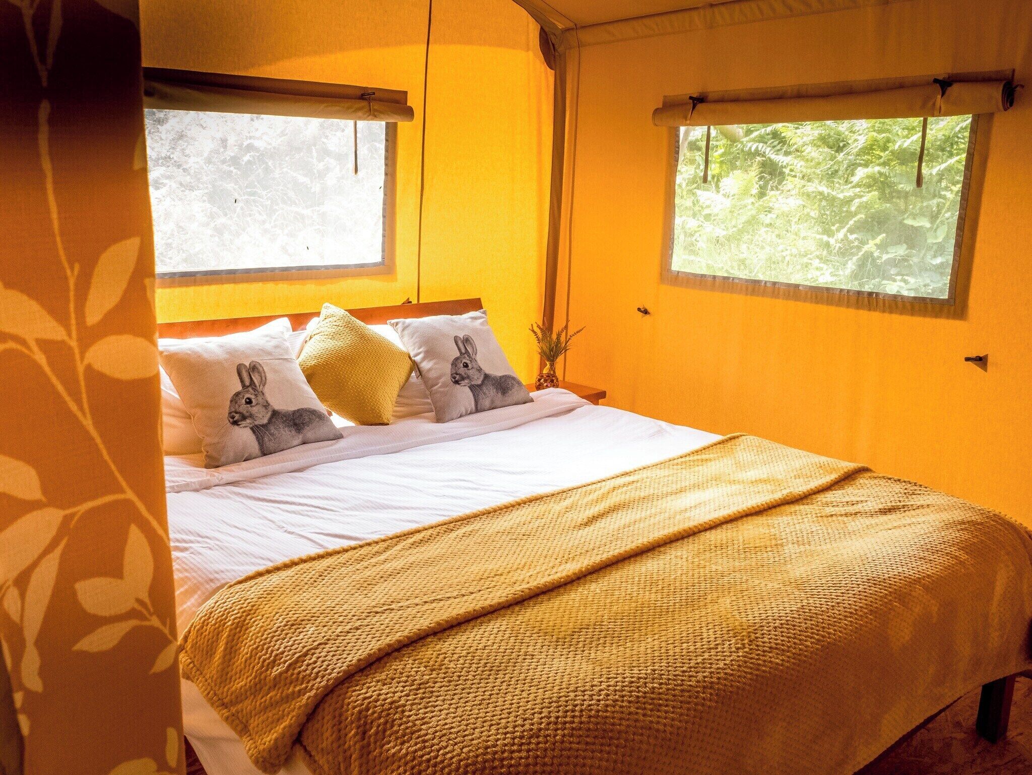 2 bedrooms, bed sheets
